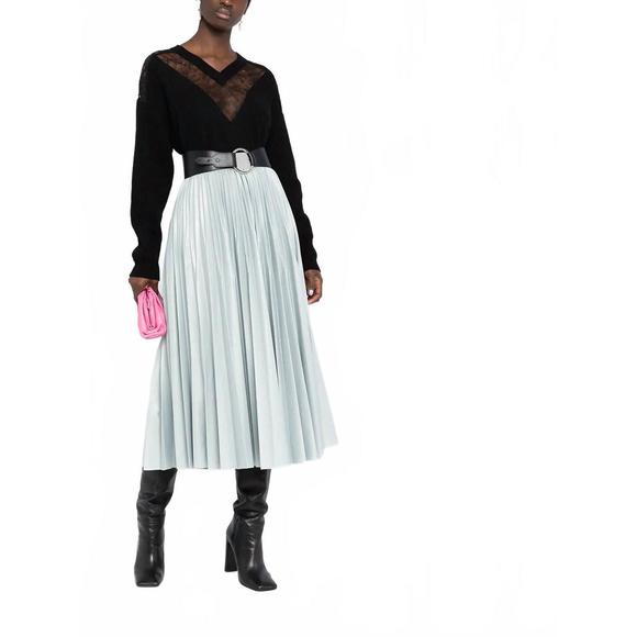 NEW VALENTINO lace embellished v-neck jumper in black - Picture 1 of 5